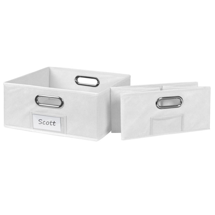 Rebrilliant HalfSize Foldable Fabric Storage Bin & Reviews Wayfair
